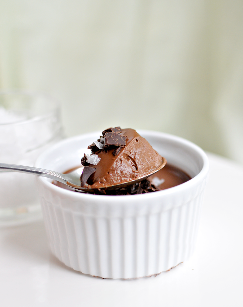 Easy Salted Mayan Chocolate Pots de Creme | the pig & quill