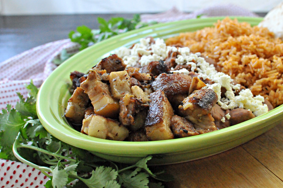 Crispy Carnitas-Style Pork Belly & Spanish Rice | the pig & quill
