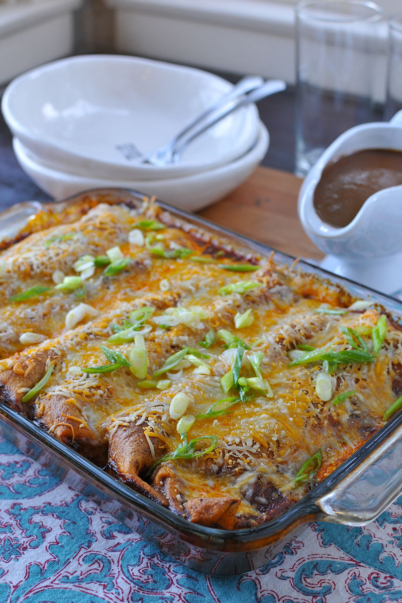 Easy Weeknight Homestyle Bison (or Beef) Enchiladas | the pig & quill