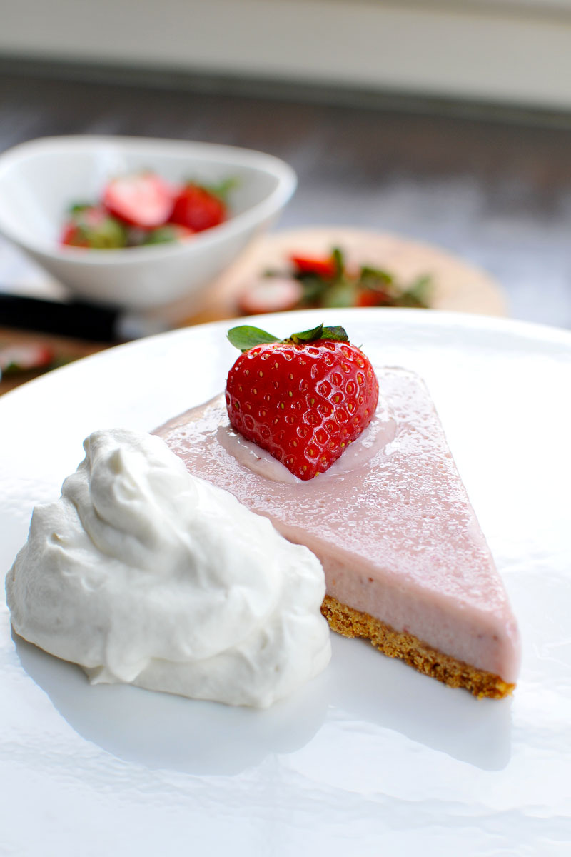 Simple "Strawberry Milk" Icebox Pie | the pig & quill 