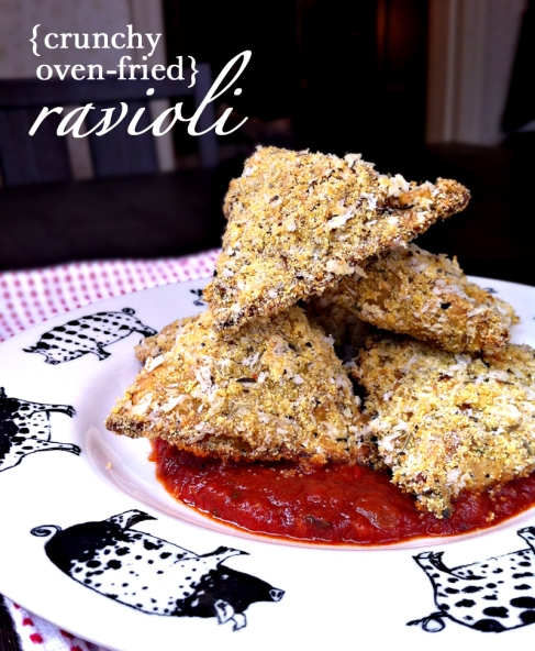 Crunchy Oven-Fried Ravioli