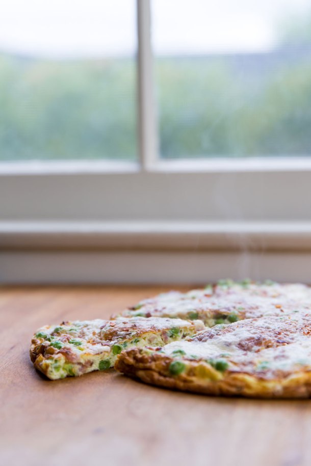 Spring Pea, Bacon & White Cheddar Frittata | the pig & quill