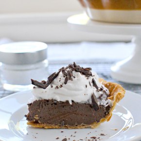 Salted Chocolate Creme Pie with Coconut Whip