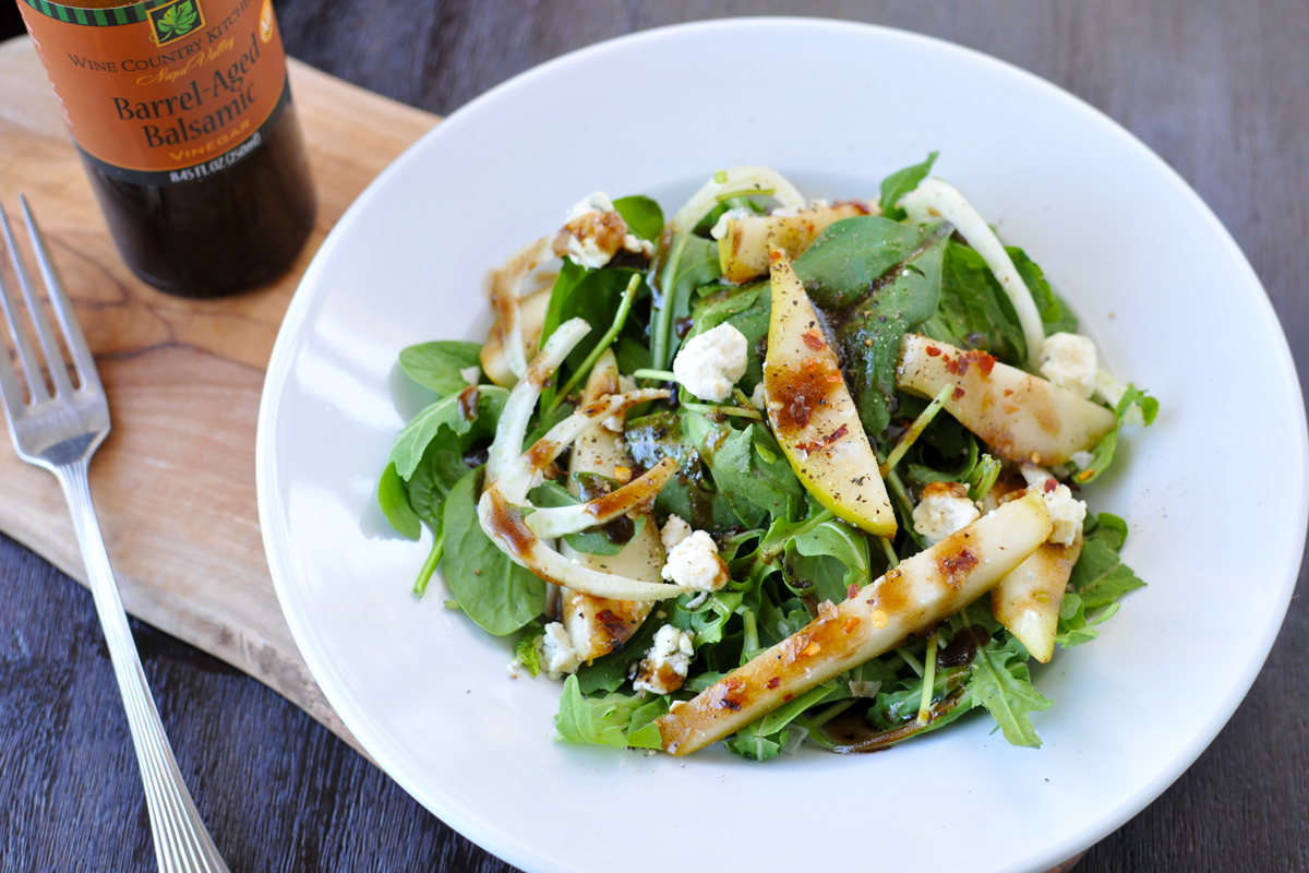 Pear & Fennel Salad with Blue Cheese & Balsamic | the pig & quill