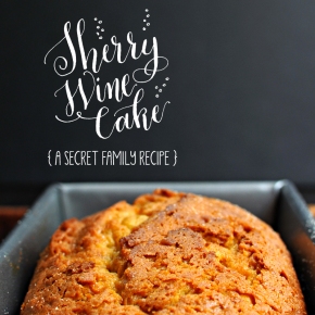 The Lettered Bride GIVEAWAY — and (shhh!) Secret Sherry Wine Cake